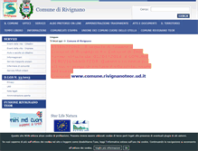 Tablet Screenshot of comune.rivignano.ud.it